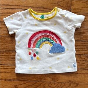 Joules rainbow Short Sleeve Tee 3-6 months
